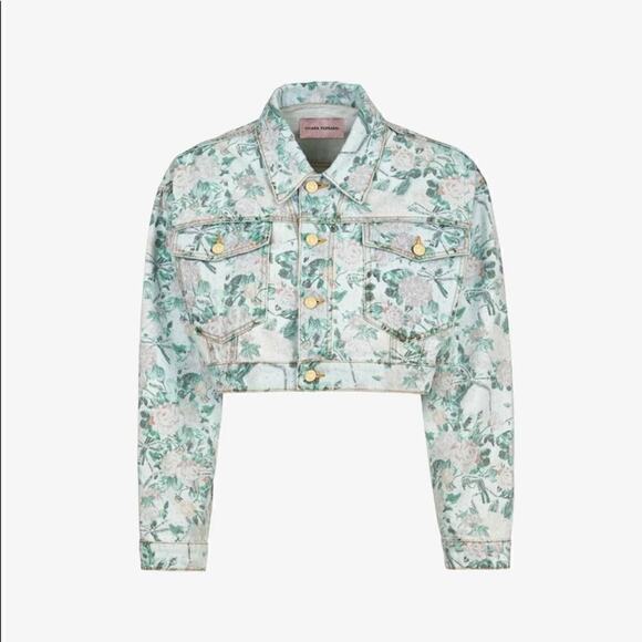 Buffalo David Bitton NWT Floral Studded Crop Denim Cowboy Rodeo Western Boho S - Picture 1 of 9
